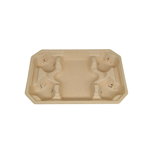 4 Cups Carrier - with food tray